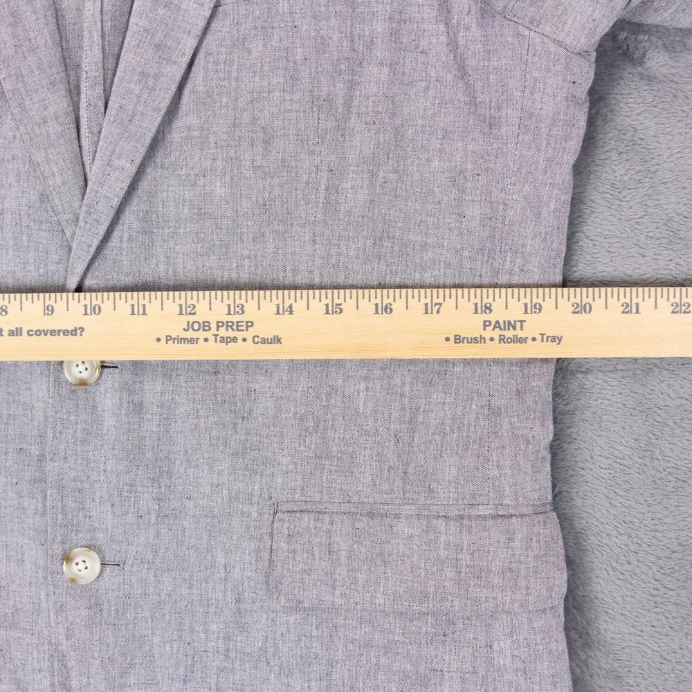 J Crew Ludlow Men 40R Slim Gray Linen Blnd Unstructured Blazer Sport Coat Jacket